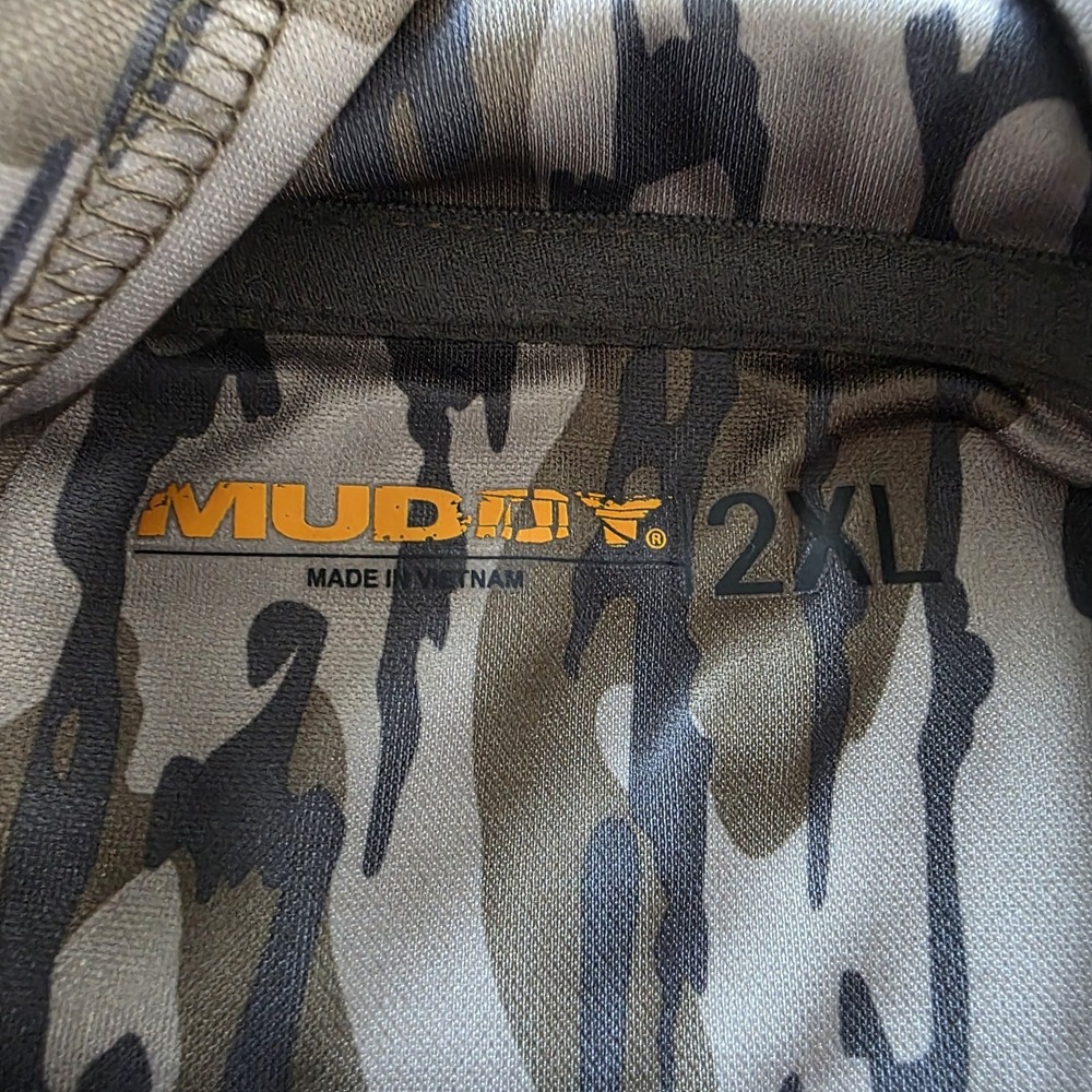 NWT Muddy TRX Performance Hoodie Mens 2XL Mossy Oak Bottomland Hunting - Picture 6 of 16